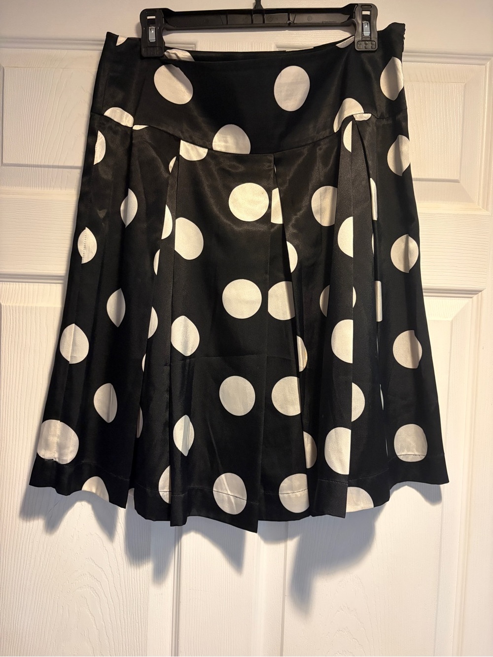 Vertigo Paris Black and White Polka Dot Skater Skirt